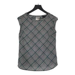 The Limited Black and White Plaid Top